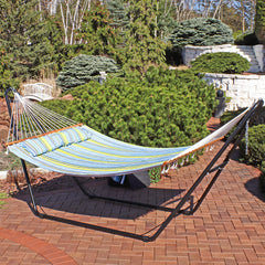 Cushioned Comfort Double Quilted Hammock with Pillow