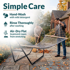 Cotton Comfort Double Rope Hammock