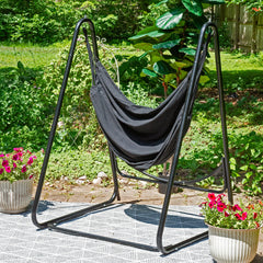 Hammock Chair with A-Frame Stand – Black