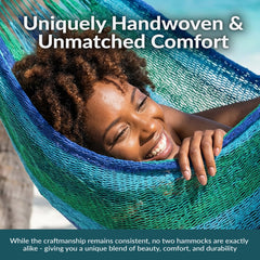 Thick-Cord Handwoven Double Mayan Hammock