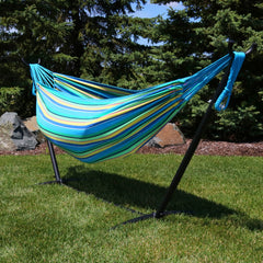Double Brazilian Hammock with Portable Stand