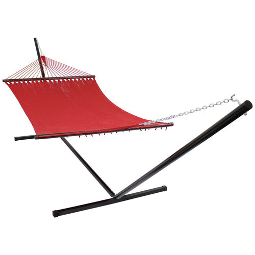 Sunnydaze Polyester Rope Hammock Stand Red product