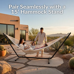 Thick-Cord Handwoven Double Mayan Hammock