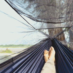 Skeeter Beeter XT Single Camping Hammock with Built-In Bug Net