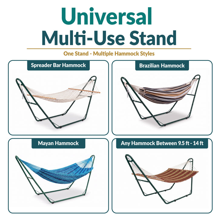 Sunnydaze Universal Heavy-Duty Steel Hammock Stand, 550 lb Capacity
