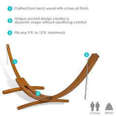 Curved Arc Hammock Stand – 12&