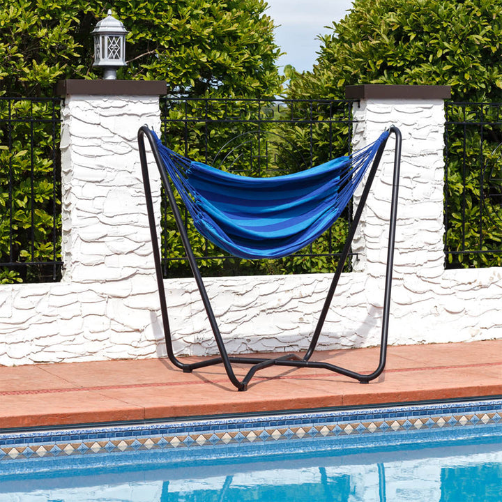 Hanging Rope Hammock Chair Stand Beach Oasis detail