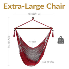 Caribbean XL Rope Hammock Chair