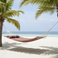 Cushioned Comfort Double Quilted Hammock with Pillow
