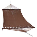 Sunnydaze Large Polyester Rope Hammock Mocha detail