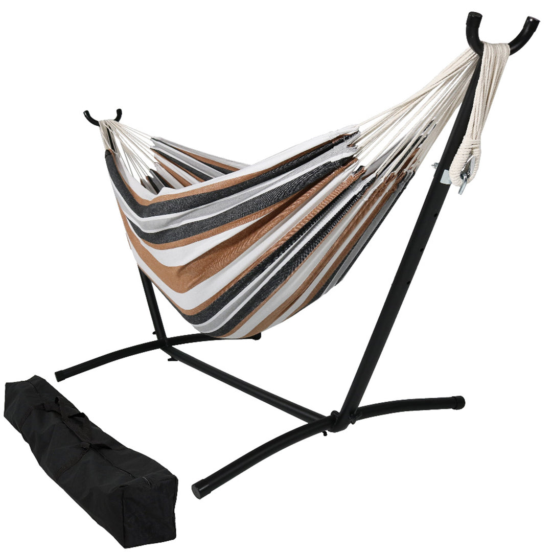 Double Brazilian Hammock with Portable Stand