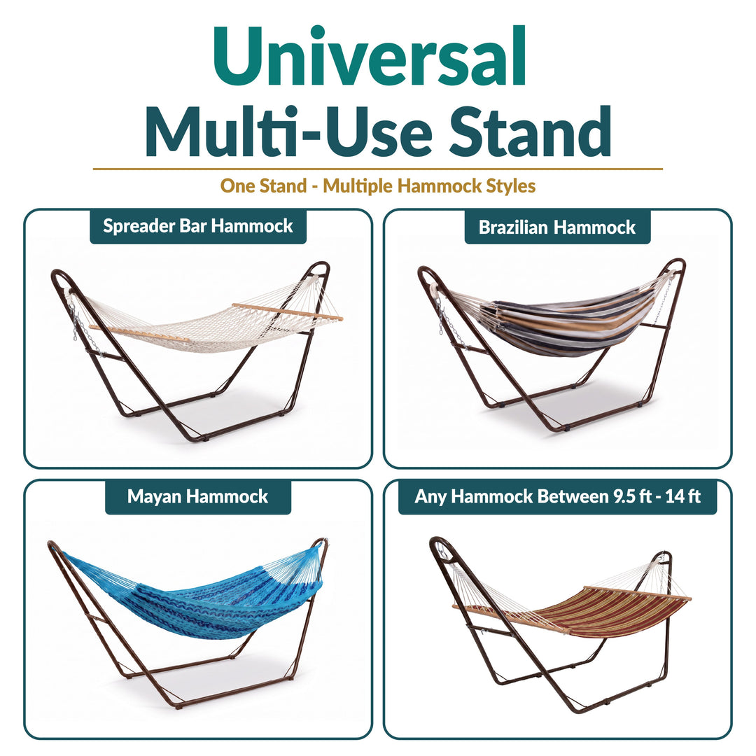 Sunnydaze Universal Heavy-Duty Steel Hammock Stand, 550 lb Capacity