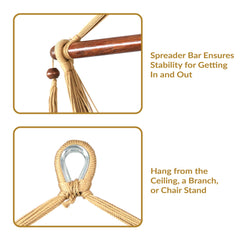 Caribbean XL Rope Hammock Chair