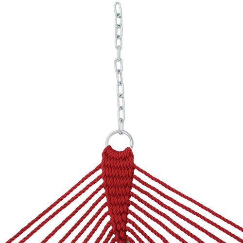 Sunnydaze Polyester Rope Hammock Stand Red dimensions