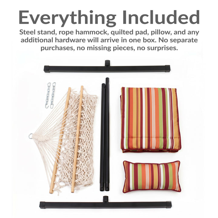 Sunnydaze Rope Hammock with 12&
