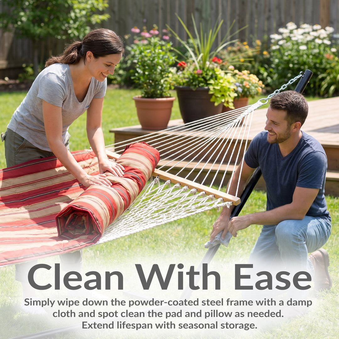 Sunnydaze Rope Hammock with 12&