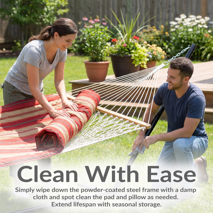 Sunnydaze Rope Hammock with 12&